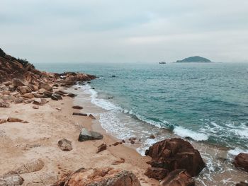 Scenic view of sea against sky