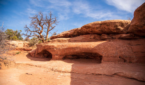 View of rock formations