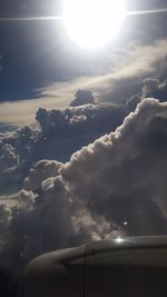 Low angle view of sky during sunset