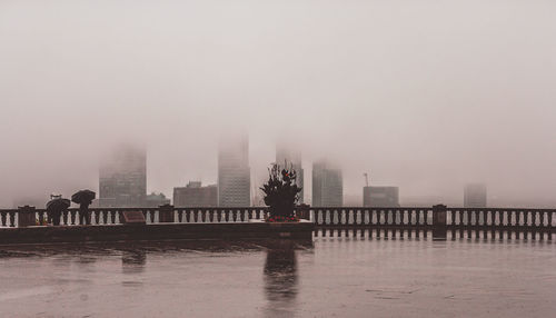 Scenic view of city against sky