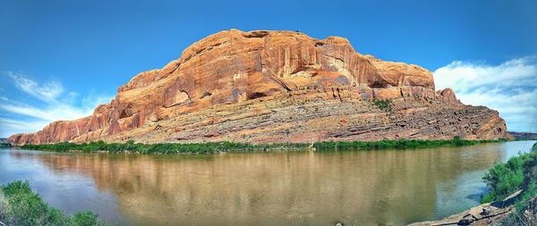 Panorama love. the colorado river at a bend.