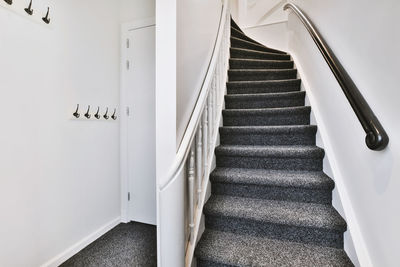 Low angle view of staircase in building