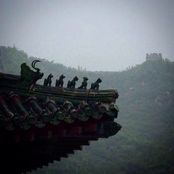 Low angle view of building against clear sky
