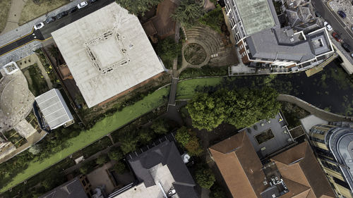 High angle view of buildings in maidenhead