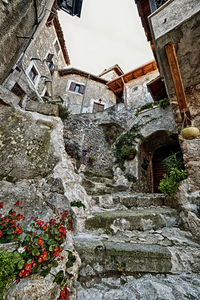 Low angle view of old ruins