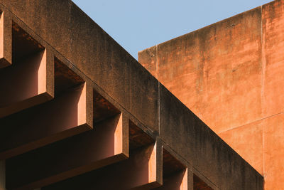 Low angle view of built structure against sky