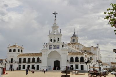 Low angle view of church against sky