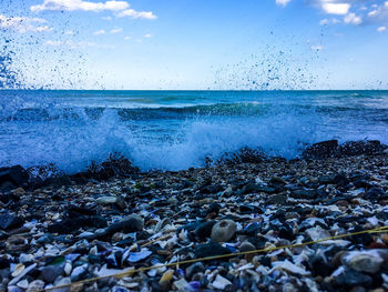 Scenic view of sea against sky