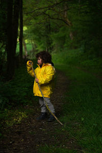 Cute boy discovering the nature...