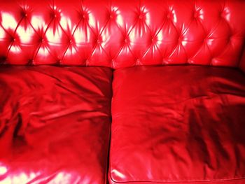 Full frame shot of sofa