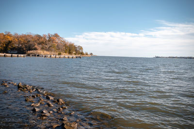 Scenic view of sea against sky