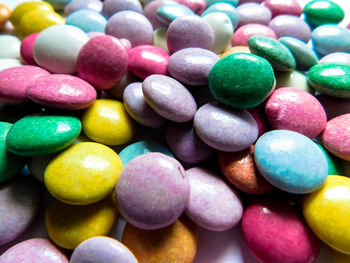 Full frame shot of multi colored candies
