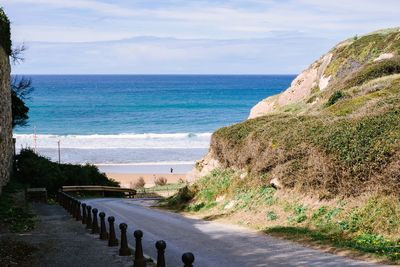 Scenic view of sea against sky