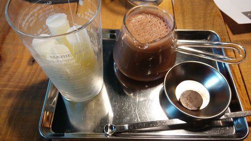 Close-up of food on table