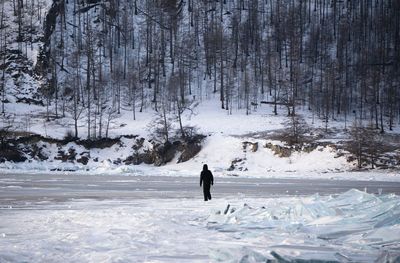 Full length of person in snow