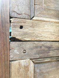 Full frame shot of wooden door