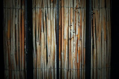 Full frame shot of wooden wall