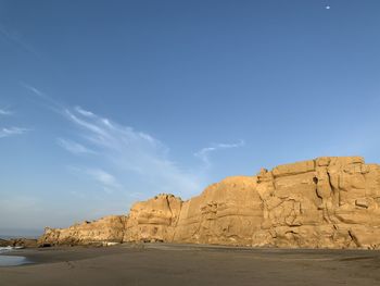 Rock formations at seaside