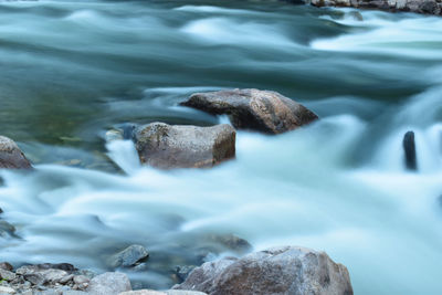 Rocks in sea