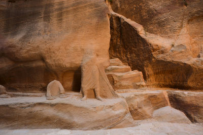 Rock formations in a desert