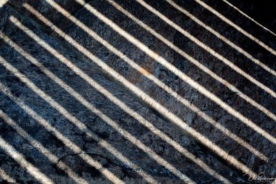 Full frame shot of zebra crossing