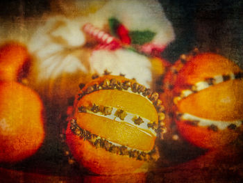 Close up of floral pattern