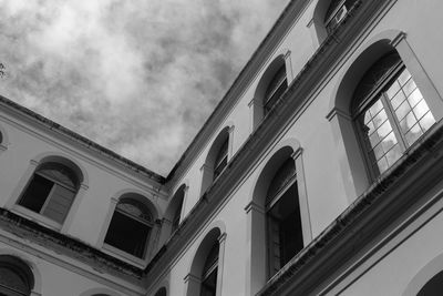 Low angle view of building against sky