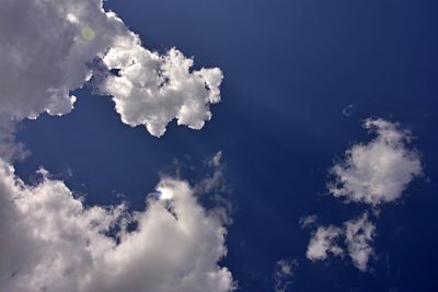 Low angle view of clouds in sky