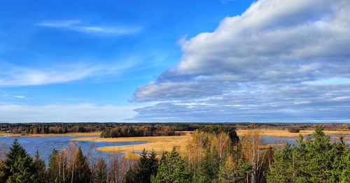 Panoramic view of landscape against sky