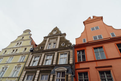 Low angle view of buildings against sky