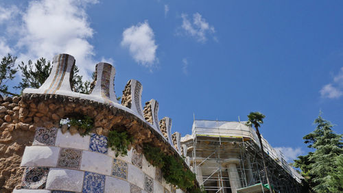 Street photography of barcelona historical infrastructure