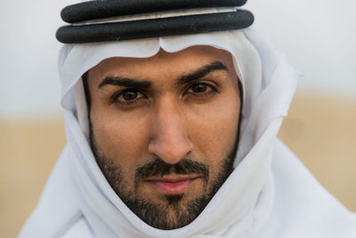 Close-up portrait of young man