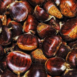 Full frame shot of chestnuts