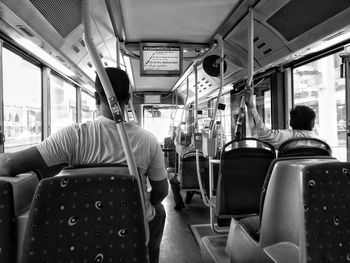 People sitting in train