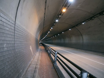 Empty subway tunnel