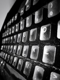 Full frame shot of computer keyboard