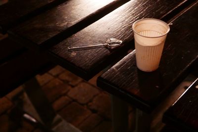 Close-up of drink on table