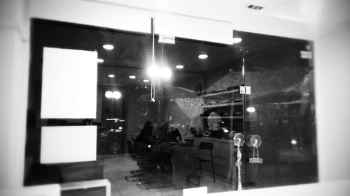 Close-up of illuminated lamp