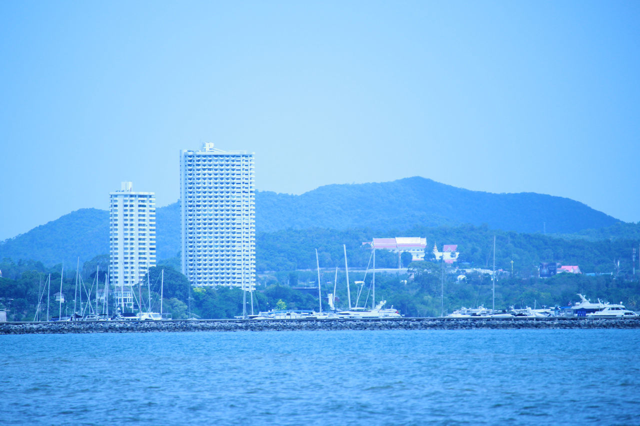 VIEW OF CITY BUILDINGS AGAINST SKY