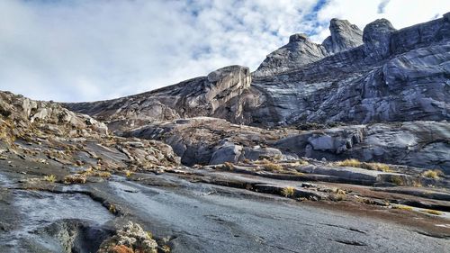 Scenic view of mountain against sky