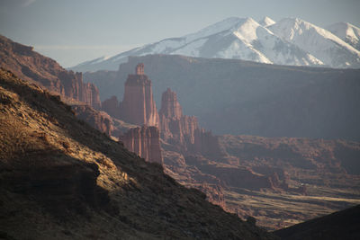 An autumn scene in the desert near moab