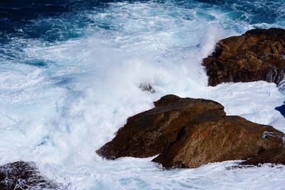 Scenic view of sea waves