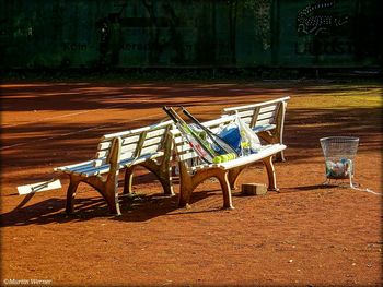 View of empty chair