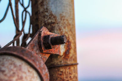 Detail shot of rusty metal