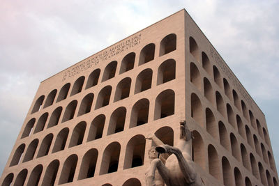 Low angle view of building against sky