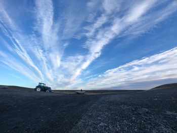 Scenic view of road against sky