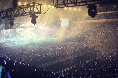 Crowd at music concert