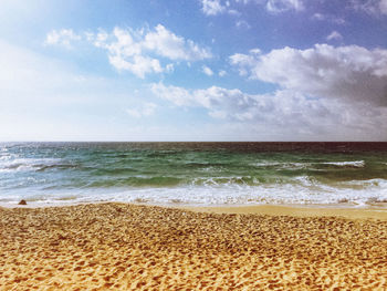 Scenic view of sea against sky