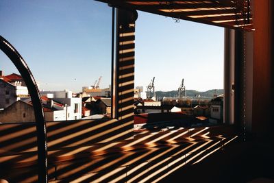 View of built structure against clear sky