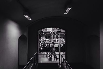 Interior of subway station